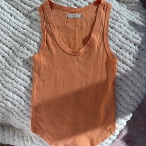We The Free Vibrant Orange Tank Top